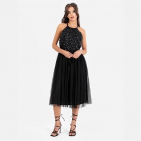 Maya Deluxe Maya De Midi Drss Ld99 - Black дамски,поли,и,рокли,maya,deluxe,maya,de,midi,drss,ld99,black