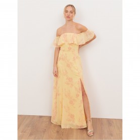 рокля,дамски,поли,и,рокли,anaya,with,love,anaya,with,love,recycled,yellow,floral,print,bardot,maxi,dress,ylw,pnk,floral