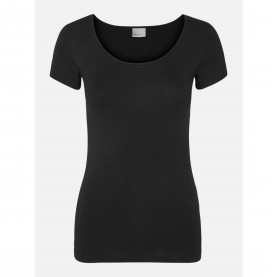 Дамска тениска Vero Moda Womens Soft U-Neck T-Shirt - Black дамска,тениска,vero,moda,women,s,soft,u,neck,t,shirt,black