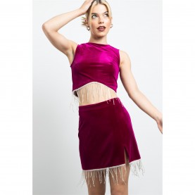 дамски,топове,daisy,street,daisy,velvet,crop,ld41,magenta