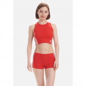 Къса блуза adidas Originals Comfort Flex Cotton Crop Top - Red къса,блуза,дамски,топове,adidas,originals,originals,comfort,flex,cotton,crop,top,red