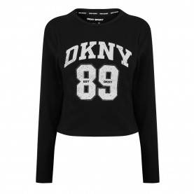 дамски,топове,dkny,dkny,1989,logo,ls,ld52,black,white