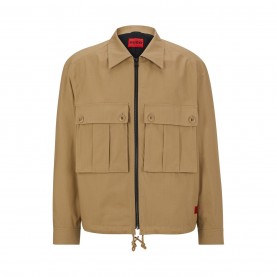яке,облекла,на,разпродажба,мъжки,якета,hugo,uwenlo,ripstop,jacket,open,brown