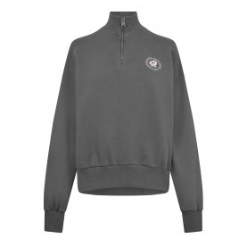 пуловер,дамски,горнища,с,качулка,дамски,ежедневни,облекла,red,run,quarter,zip,cotton,jumper,grey