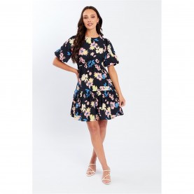 рокля,дамски,поли,и,рокли,дамски,облекла,размер,be,you,tie,back,mini,dress,navy,floral
