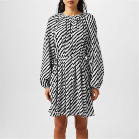 рокля,дамски,поли,и,рокли,tommy,hilfiger,zag,dress,black,allover