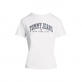 тениска,дамски,топове,tommy,jeans,varsity,style,short,sleeved,t,shirt,white