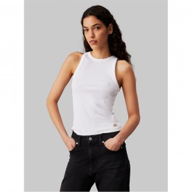 потник,дамски,топове,calvin,klein,jeans,woven,label,tank,top,bright,white