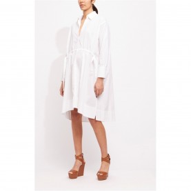 рокля,дамски,поли,и,рокли,french,connection,rhodes,shirt,dress,10,linen,white