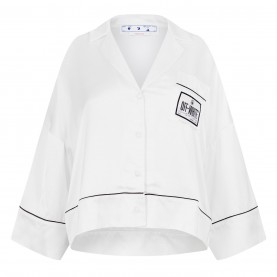 пижама,дамски,ризи,off,white,satin,pyjama,crop,shirt,white