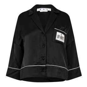 пижама,дамски,ризи,off,white,satin,pyjama,crop,shirt,black