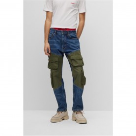 дънки,мъжки,дънки,hugo,hybrid,regular,fit,jeans,navy,410