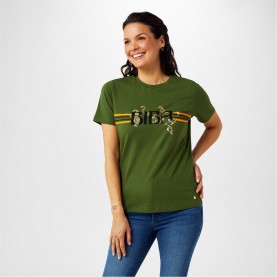 тениска,дамски,топове,biba,biba,logo,t,shirt,khaki,animal