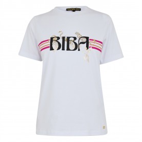 тениска,дамски,топове,biba,biba,logo,t,shirt,animal,print