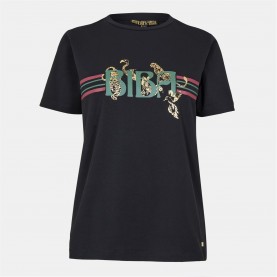 тениска,дамски,топове,biba,logo,t,shirt,animal,black