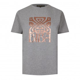 тениска,дамски,топове,biba,biba,logo,t,shirt,lds,grey,marl