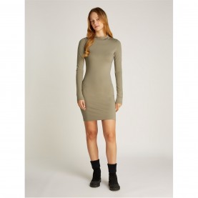 рокля,дамски,поли,и,рокли,calvin,klein,jeans,logo,elastic,milano,dress,nordic,dust