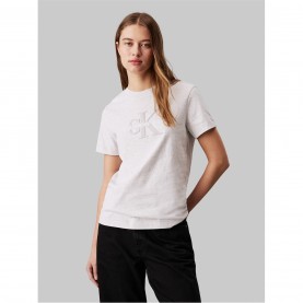 дамски,топове,calvin,klein,jeans,calvin,klein,jeans,chenille,monologo,regular,tee,ivory,grey,hthr