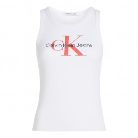 потник,calvin,klein,jeans,archival,monologo,tank,top,bright,white