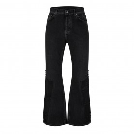 дънки,мъжки,дънки,off,white,men's,flare,distressed,patchwork,jeans,vintage,black
