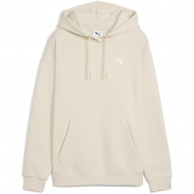 Дамски суичър Puma Womens Maximal Metallic Comfort Tech Fleece Overhead Hoodie - Alpine Snow дамски,суичър,дамски,горнища,с,качулка,puma,women,s,maximal,metallic,comfort,tech,fleece,overhead,hoodie,alpine,snow