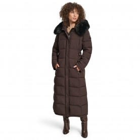 Яке DKNY Women's Longline Long Puffer Jacket - Bitter яке,промоция,на,зимни,облекла,дамски,якета,и,палта,dkny,women's,longline,long,puffer,jacket,bitter