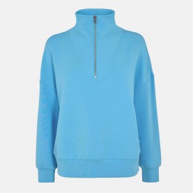 блуза,дамски,горнища,с,качулка,дамски,ежедневни,облекла,varley,hawley,half,zip,sweatshirt,azure,blue