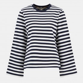 Блуза Barbour Robyn Striped Sweatshirt - Dark Navy Str блуза,дамски,ежедневни,облекла,barbour,robyn,striped,sweatshirt,dark,navy,str