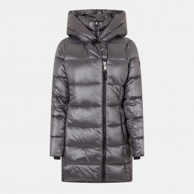Дамско яке DKNY Womens Shine Medium Puffer Jacket - Titan дамско,яке,дамски,якета,и,палта,dkny,women,s,shine,medium,puffer,jacket,titan