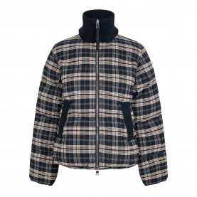 Дамско яке Varley Womens Bryony Short Puffer Jacket - navy check дамско,яке,дамски,якета,и,палта,varley,womens,bryony,short,puffer,jacket,navy,check