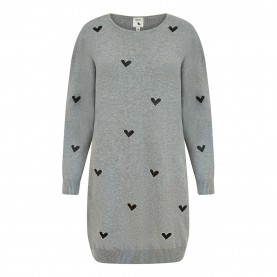 туника,дамски,поли,и,рокли,дамски,плетени,дрехи,yumi,yumi,grey,heart,print,relaxed,fit,tunic,dress,grey