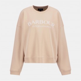 Блуза Barbour International Women's B.Intense Cali Relaxed Fit Crew Sweatshirt - Peach Parfait блуза,дамски,горнища,с,качулка,дамски,ежедневни,облекла,barbour,international,women's,b.intense,cali,relaxed,fit,crew,sweatshirt,peach,parfait