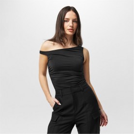 дамски,топове,jack,wills,asymmetric,shoulder,top,black