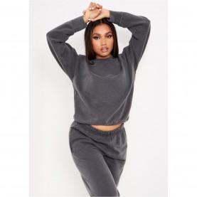 блуза,дамски,блузи,missy,empire,oversized,sweatshirt,charcoal