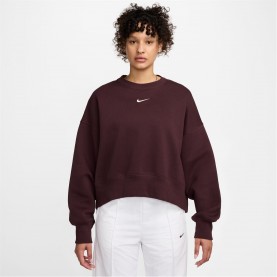 поларена,блуза,разпродажба,nike,дамски,блузи,nike,sportswear,phoenix,fleece,women's,over,oversized,crewneck,sweatshirt,burgundy,crush