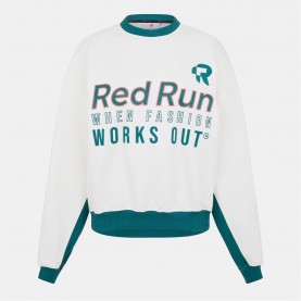 Блуза RED RUN Red Run Crew Neck Sweater - Verdant - Earth Green блуза,дамски,горнища,с,качулка,дамски,ежедневни,облекла,red,run,red,run,crew,neck,sweater,verdant,earth,green