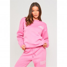 блуза,дамски,блузи,missy,empire,empire,slogan,sweatshirt,pink