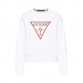 дамска,блуза,дамски,блузи,guess,womens,logo,sweater,pure,white