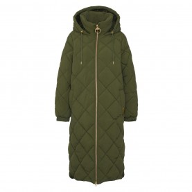 Дамско яке Barbour Womens Kirkton Longline Puffer Quilted Jacket - Olive дамско,яке,дамски,якета,и,палта,barbour,women,s,kirkton,longline,puffer,quilted,jacket,olive