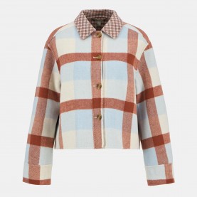 Barbour Womens Robyn Tartan Wool Blend Overshirt - Multi Check дамски,якета,и,палта,barbour,women,s,robyn,tartan,wool,blend,overshirt,multi,check