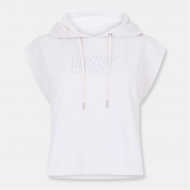 Суичър DKNY Logo Hoodie Ld99 - Sand суичър,промоция,на,зимни,облекла,дамски,горнища,с,качулка,дамски,ежедневни,облекла,dkny,logo,hoodie,ld99,sand