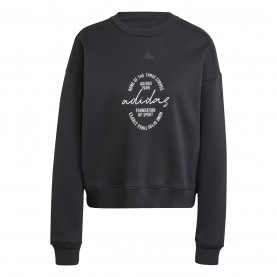 дамска,поларена,блуза,разпродажба,adidas,дамски,блузи,adidas,signature,graphic,print,fleece,loose,sweatshirt,womens,black