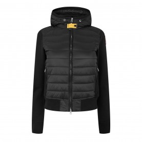 поларено,яке,дамски,якета,и,палта,parajumpers,women's,caelie,fleece,hooded,long,sleeve,hybrid,jacket,black,541