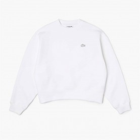 блуза,дамски,горнища,с,качулка,дамски,ежедневни,облекла,lacoste,scuba,crew,neck,sweater,blanc,001