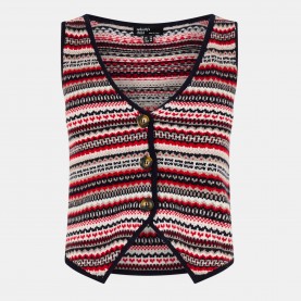 Nobodys Child Womens Fair Isle Waistcoat - Multi nobodys,child,women,s,fair,isle,waistcoat,multi