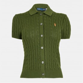 риза,с,къс,ръкав,дамски,топове,polo,ralph,lauren,women's,cable,button,up,short,sleeve,shirt,supply,olive