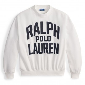 Дамска блуза Polo Ralph Lauren Womens Graphic Crew Sweatshirt - WHITE дамска,блуза,дамски,ежедневни,облекла,polo,ralph,lauren,women,s,graphic,crew,sweatshirt,white