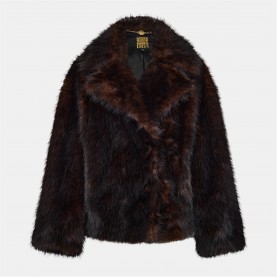 дамски,жилетки,biba,biba,faux,fur,jkt,ld54,brown