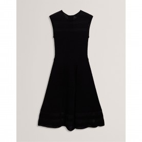 Дамска рокля Ted Baker Womens Knitted Jumper Dress - Black дамска,рокля,дамски,плетени,дрехи,ted,baker,women,s,knitted,jumper,dress,black