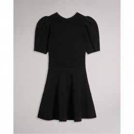 дамски,поли,и,рокли,дамски,плетени,дрехи,ted,baker,ted,knit,skater,dres,ld54,black